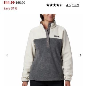 Woman’s Fleece Pullover with snap neckline